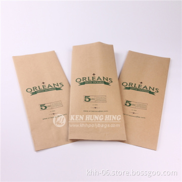 SGS Approved Custom Printed Gusset Kraft Paper Coffee Bag